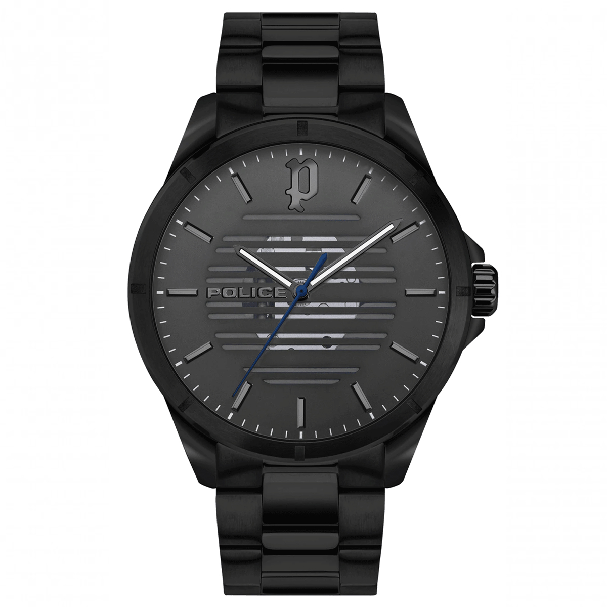 MONTRE POLICE HOMME M.FONCTION ACIER